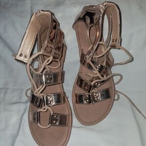 TC Metallic Bronze Gladiator Sandals